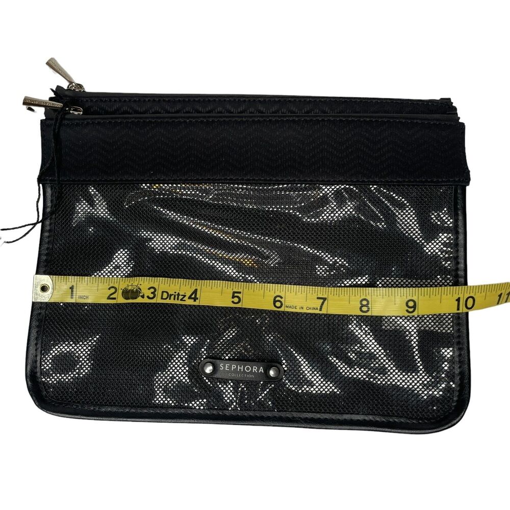 Sephora Collection Zipper Pouch Organizer Travel Duo Bag Duo New - Picture 9 of 11